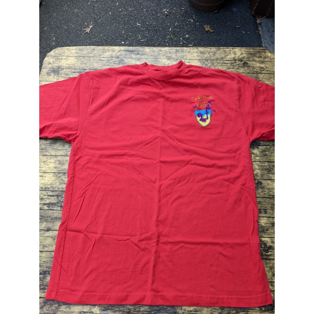Vintage Disney The Hunchback of Notre Dame Festival of Fools Red Shirt XL